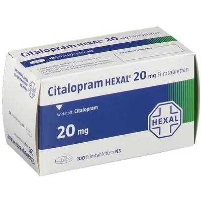 Citalopram HEXAL 20 mg Film-Coated Tablets